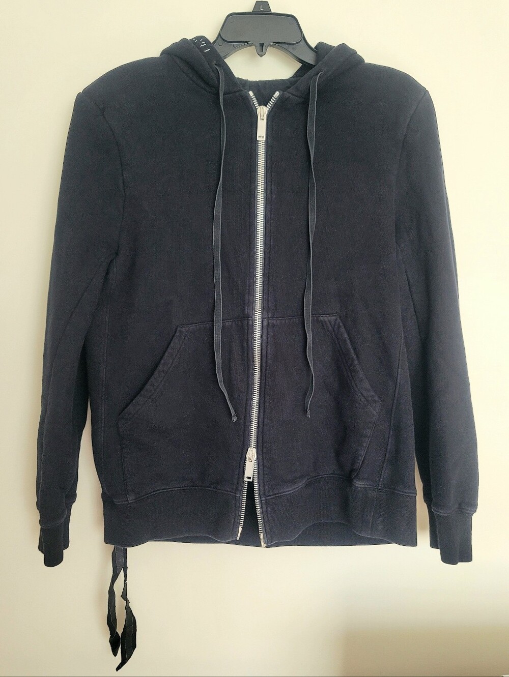 $690 Unravel Project Unisex Black Cotton Sweatshirt Hoodie S Made In Italy EUC
